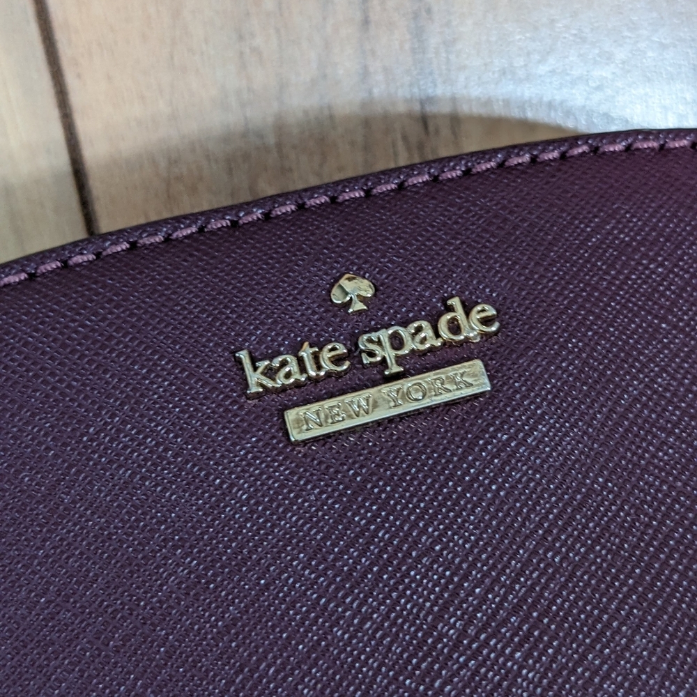 EUC! Kate Spade New York Cameron Street Blossom Hilli Crossbody Bag Burgundy - Picture 2 of 12